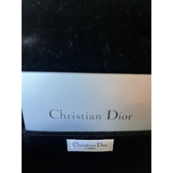 NEW DIOR MEDIUM BLACK HARD SUNGLASSES CASE WITH CLOTH & CARDS. 100% AUTHENTIC. - Picture 5 of 5